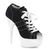 Pleaser - DELIGHT600SK01 Bottes de plateforme - Noir/Blanc Product image